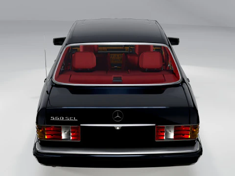 Mercedes-Benz 560 SEL 1987 3D Model