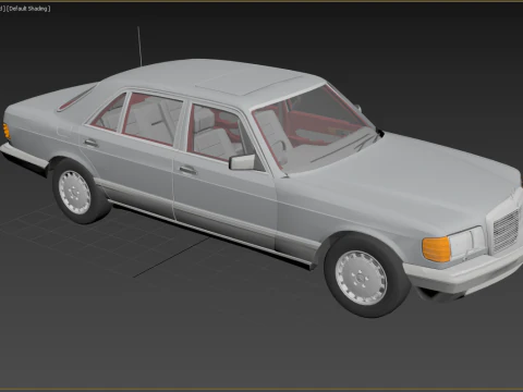 Mercedes-Benz 560 SEL 1987 3D Model