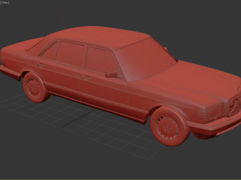 Mercedes-Benz 560 SEL 1987 3D Model