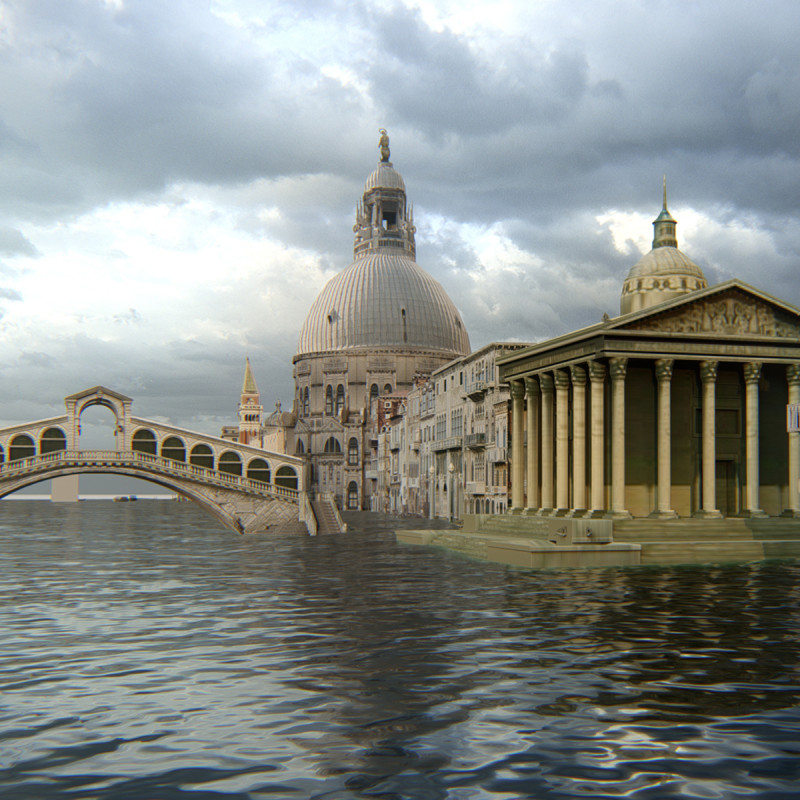 Venice Scene 3D 모델 .c4d .max .obj .3ds .fbx .stl .blend