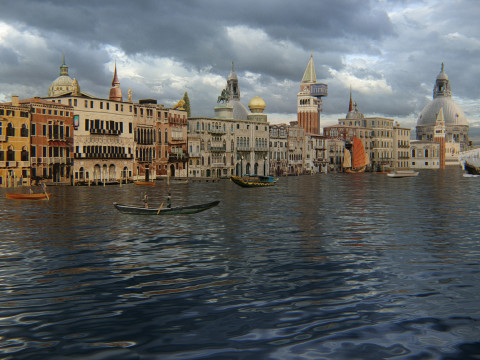 Venice Scene 3D 모델