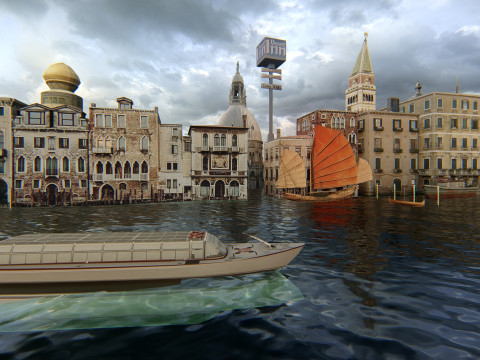 Venice Scene 3D 모델
