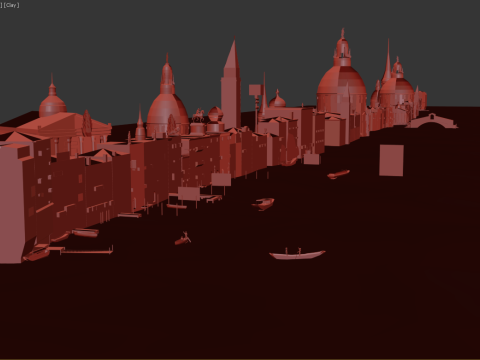 Venice Scene 3D 모델