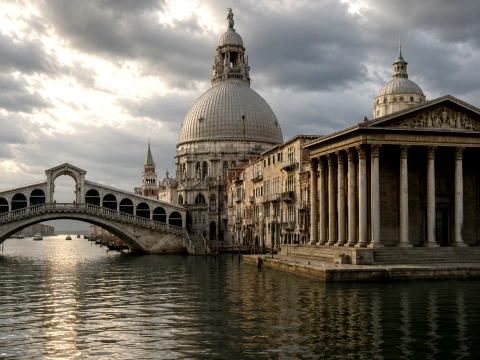 Sc&egrave;ne de Venise Modèle 3D