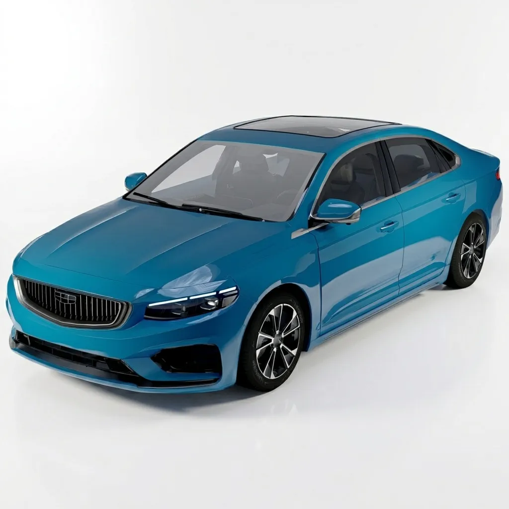 Geely Preface 3D Model .c4d .max .obj .3ds .fbx .stl .blend 