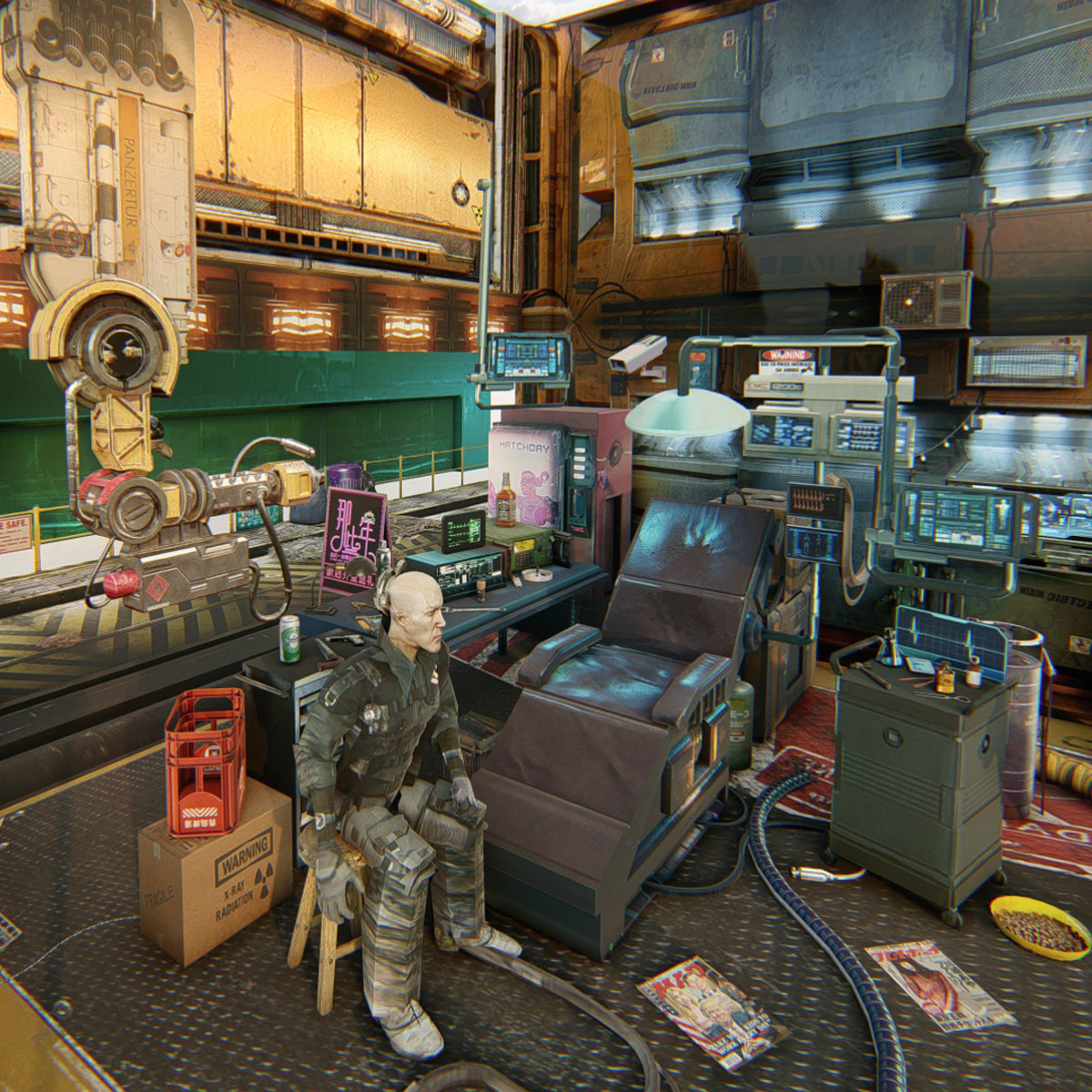Cyberpunk Survival Hideout 3D Model .c4d .max .obj .3ds .fbx .stl .blend 