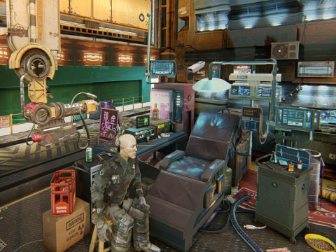 Cyberpunk Survival Hideout 3D-Modell