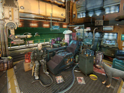 Cyberpunk Survival Hideout 3D Model