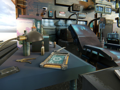 Cyberpunk Survival Hideout 3D मॉडल