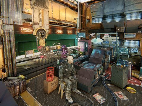 Cyberpunk Survival Hideout 3D मॉडल