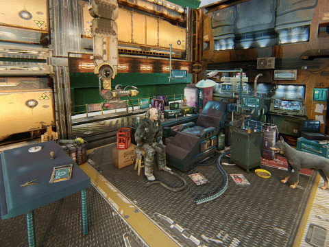 Cyberpunk Survival Hideout 3D मॉडल