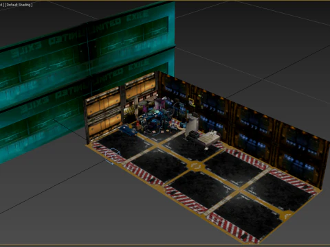 Cyberpunk Survival Hideout 3D Model