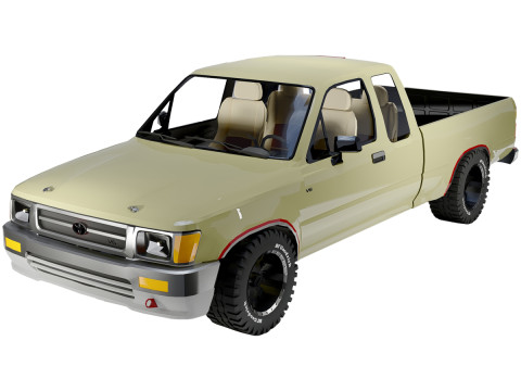 Toyota Hilux 1988 Modelo 3D