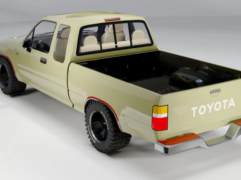 Toyota Hilux 1988 3D Model