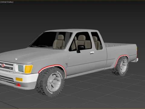 Toyota Hilux 1988 3D Model