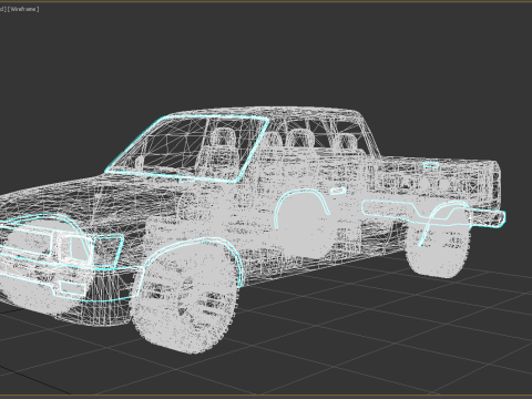 Toyota Hilux 1988 3Dモデル