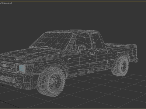 Toyota Hilux 1988 3Dモデル