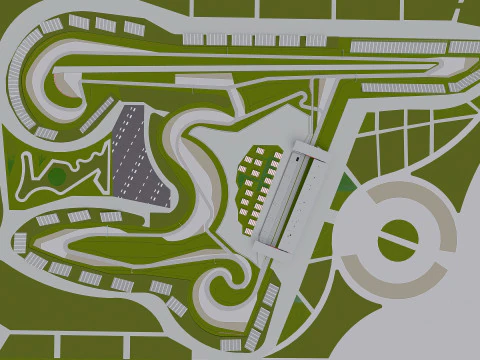Shanghai International Circuit GP 3D Model