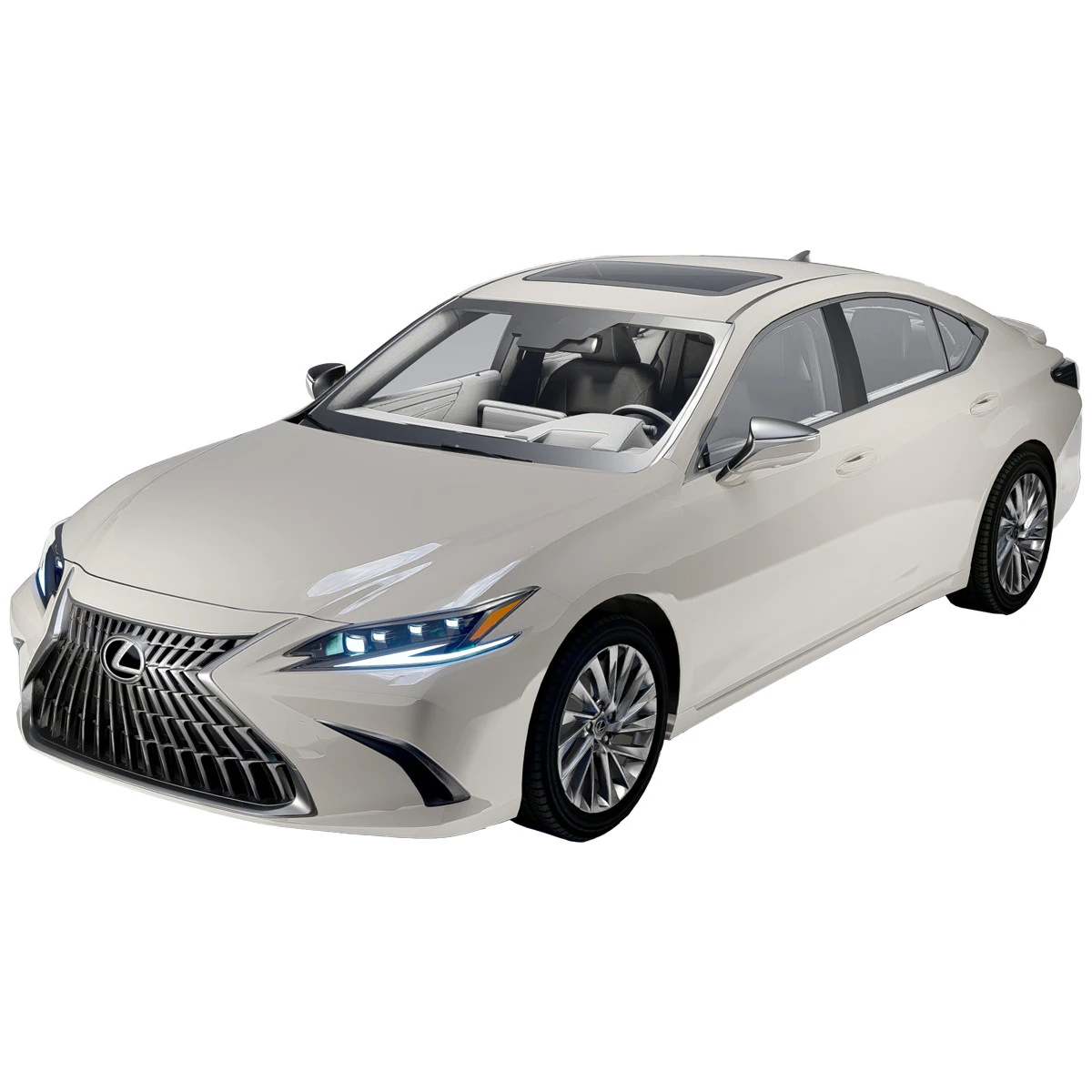 Lexus ES300h 3D Model .c4d .max .obj .3ds .fbx .stl .blend 