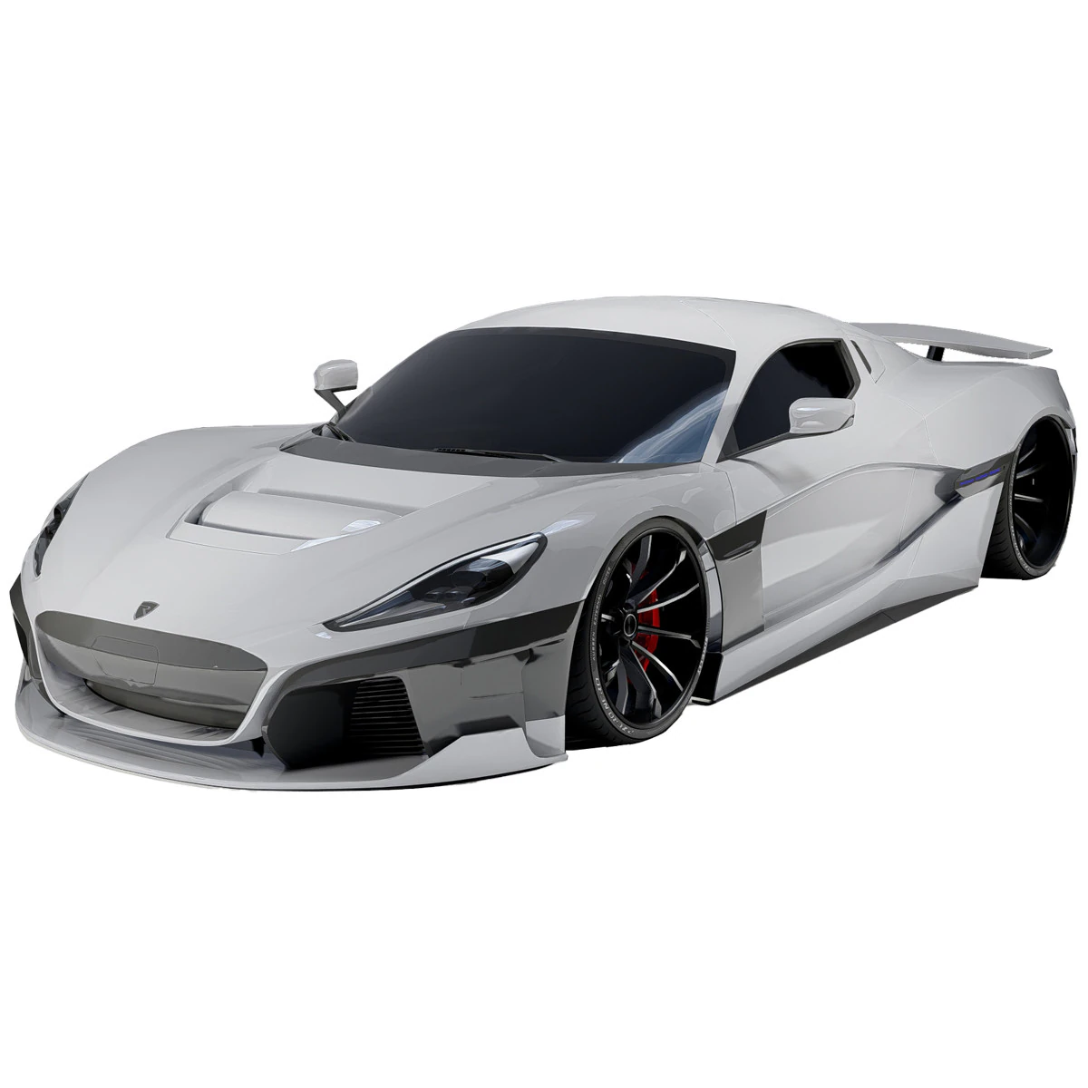 Rimac Nevera 3D Model .c4d .max .obj .3ds .fbx .stl .blend