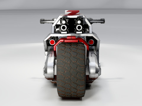 Sci-Fi Futuristic Motorcycle 2 3D-Modell