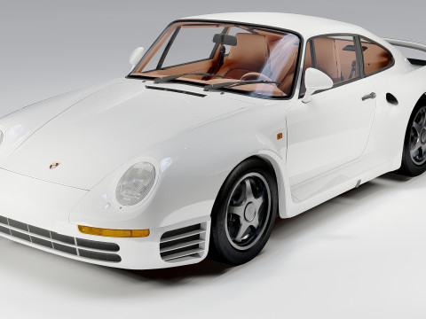 Porsche 959 1988 3D Модель
