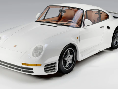 Porsche 959 1988 3D Model
