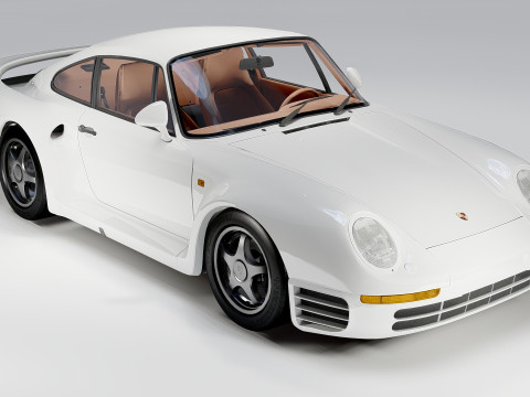 Porsche 959 1988 3D Модель