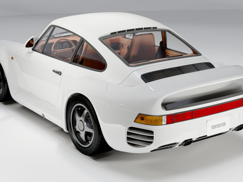 Porsche 959 1988 3D Модель