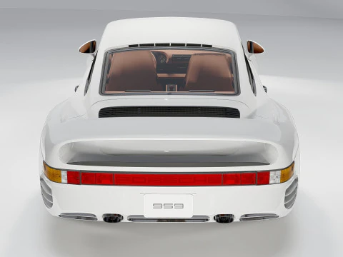Porsche 959 1988 3D Model