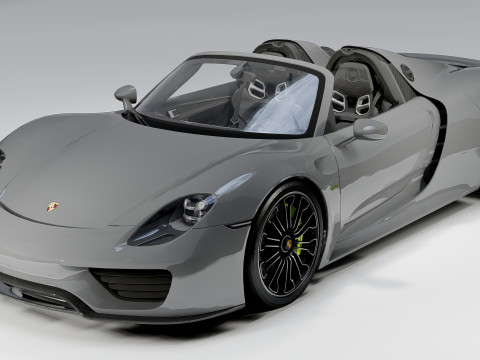Porsche 918 Spyder 2015 Model 3D
