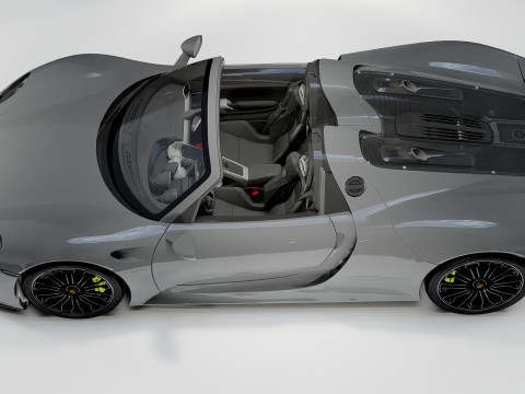 Porsche 918 Spyder 2015 Model 3D