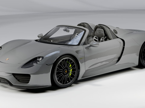 Porsche 918 Spyder 2015 Model 3D