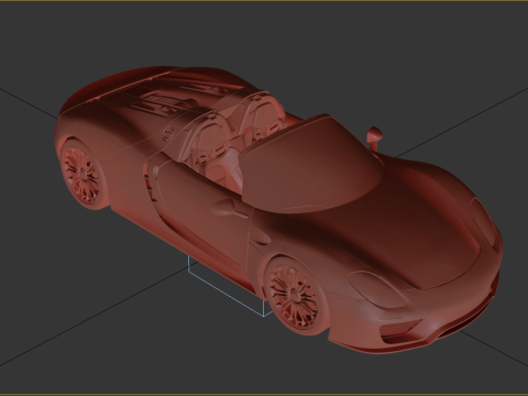 Porsche 918 Spyder 2015 Model 3D