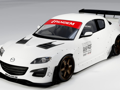Mazda RX-8 Pandem 2004 3Dモデル