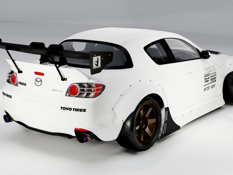 Mazda RX-8 Pandem 2004 3Dモデル