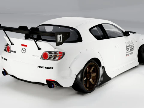 Mazda RX-8 Pandem 2004 3D Model