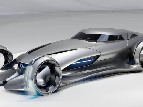 Mercedes-Benz - Silver Arrow 2011 Modello 3D
