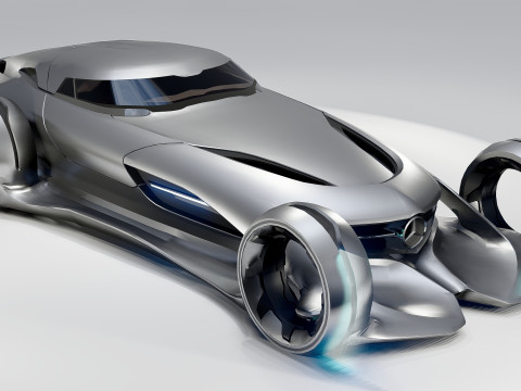 Mercedes-Benz - Silver Arrow 2011 Modello 3D