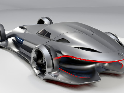 Mercedes-Benz - Silver Arrow 2011 Modello 3D