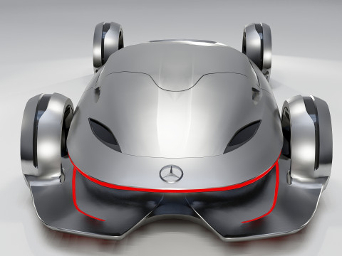 Mercedes-Benz - Silver Arrow 2011 Modello 3D