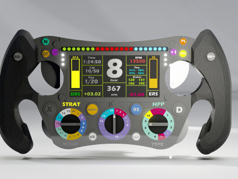 Mercedes-AMG Petronas Formula 1 Team Steering Wheel 3D Model