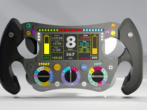 Mercedes-AMG Petronas Formula 1 Team Steering Wheel 3D Model