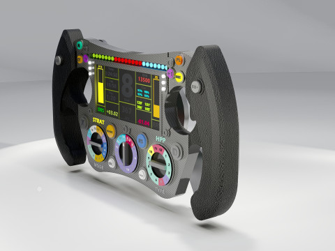 Mercedes-AMG Petronas Formula 1 Team Steering Wheel 3D Model