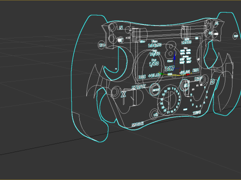 Mercedes-AMG Petronas Formula 1 Team Steering Wheel 3D Model