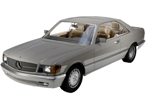 मर्सिडीज-बेंज 560 एसईसी 1965 3D मॉडल