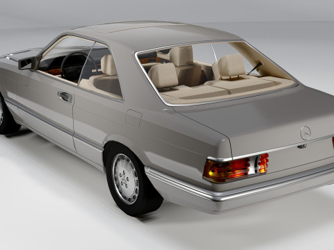 Mercedes-Benz 560 SEC 1965 3D Model