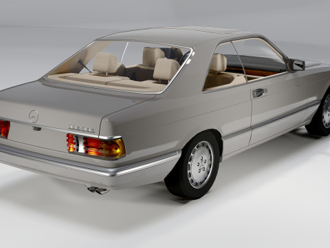 Mercedes-Benz 560 SEC 1965 3D Model