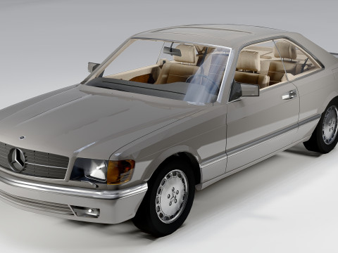 Mercedes-Benz 560 SEC 1965 3D Model