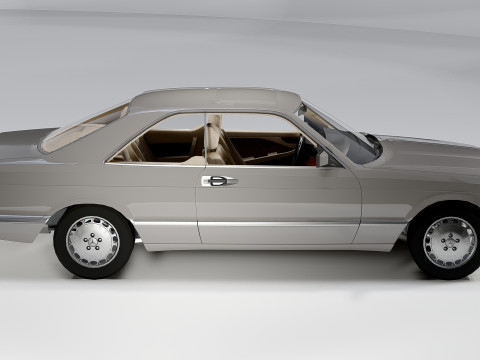 Mercedes-Benz 560 SEC 1965 3D Model